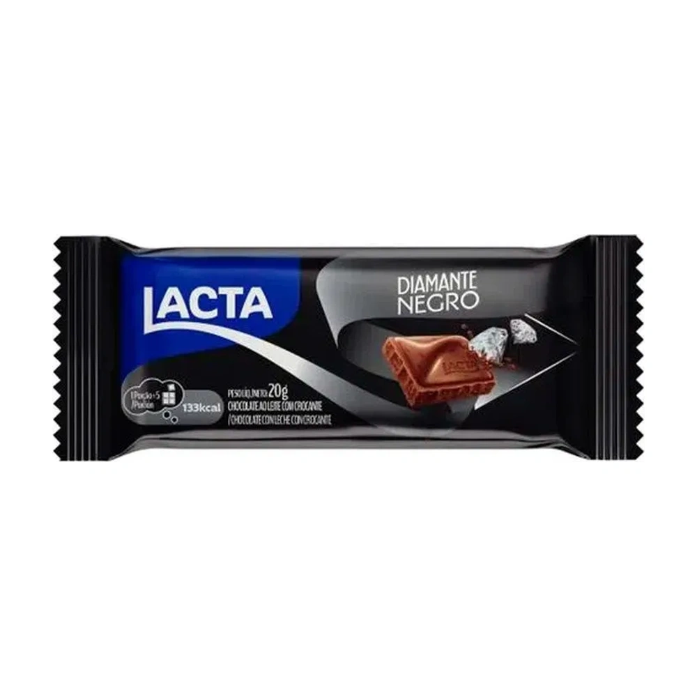 Barra De Chocolate Lacta Diamante Negro 20G