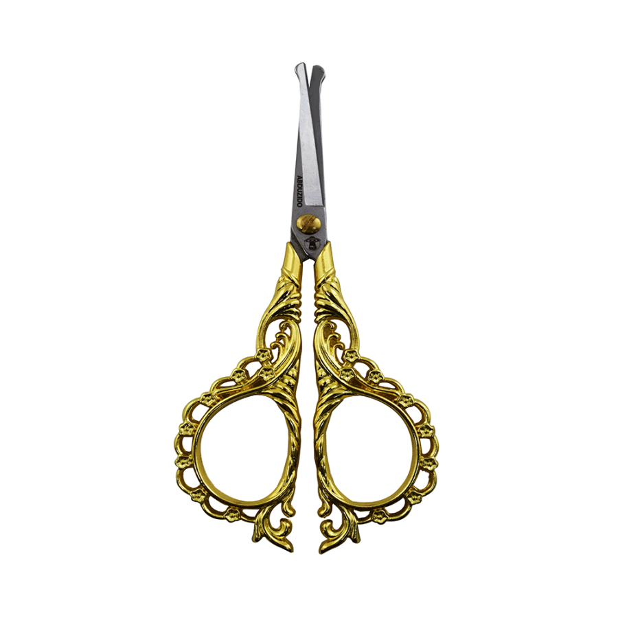 Tesoura Abdz Queen Round Gold Black
