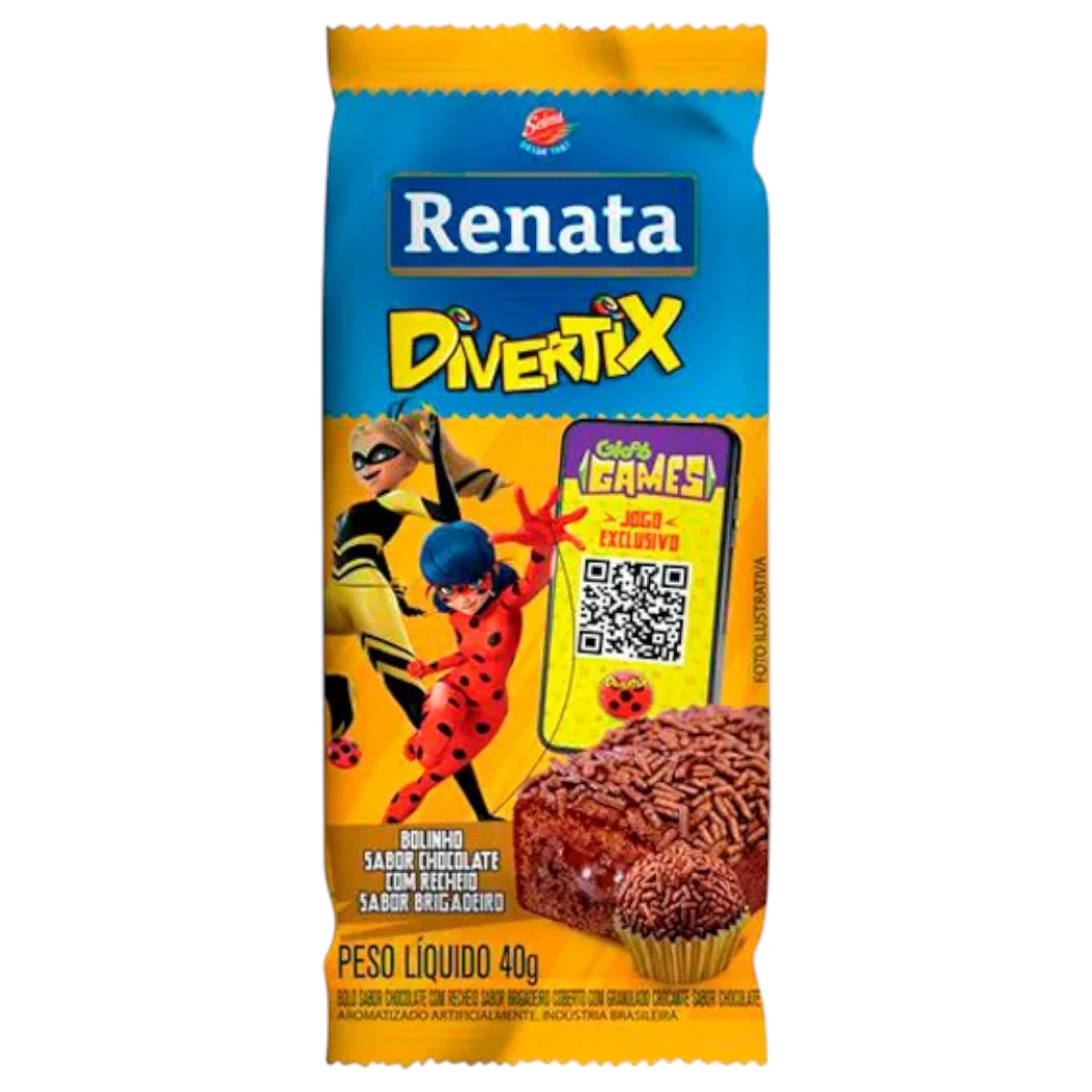 Bolinho Renata Divertix Brigadeiro