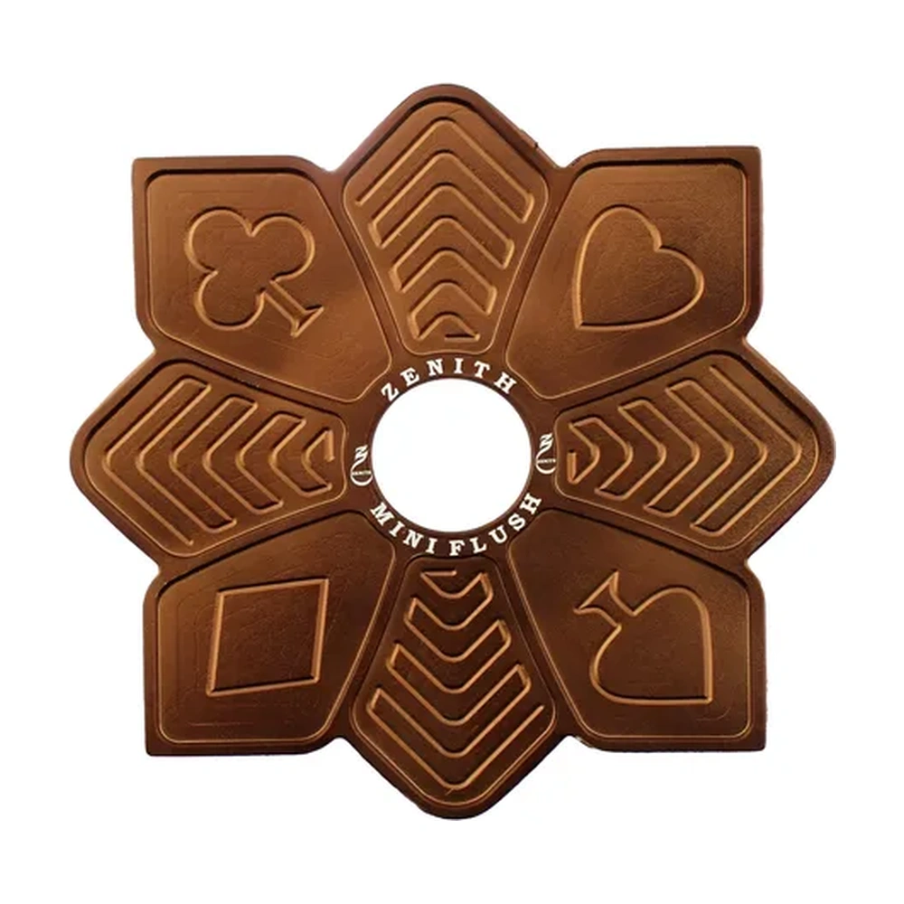 Prato Zenith Flush Tabaco Marrom