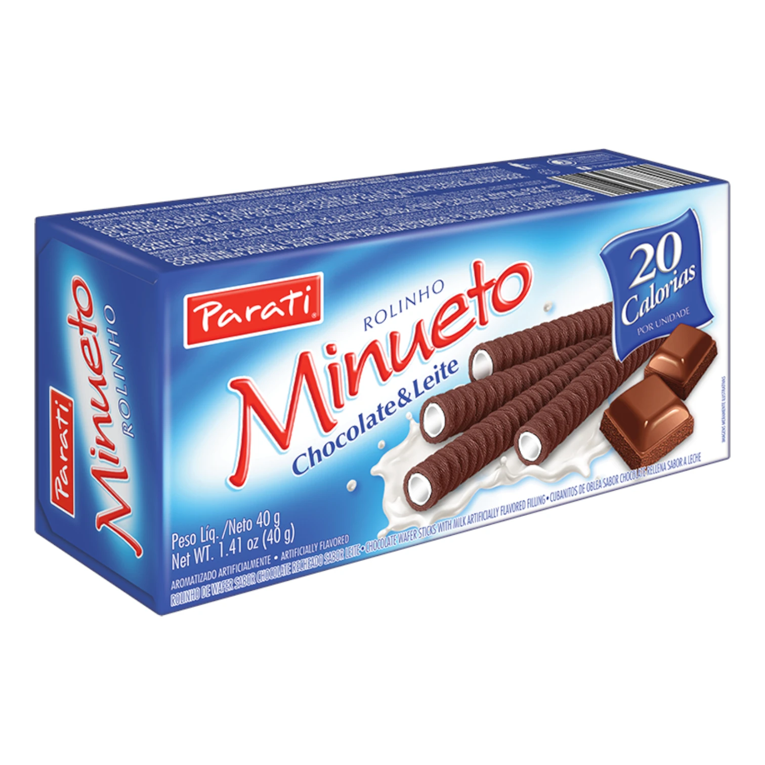 Rolinho Minueto Chocolate E Leite