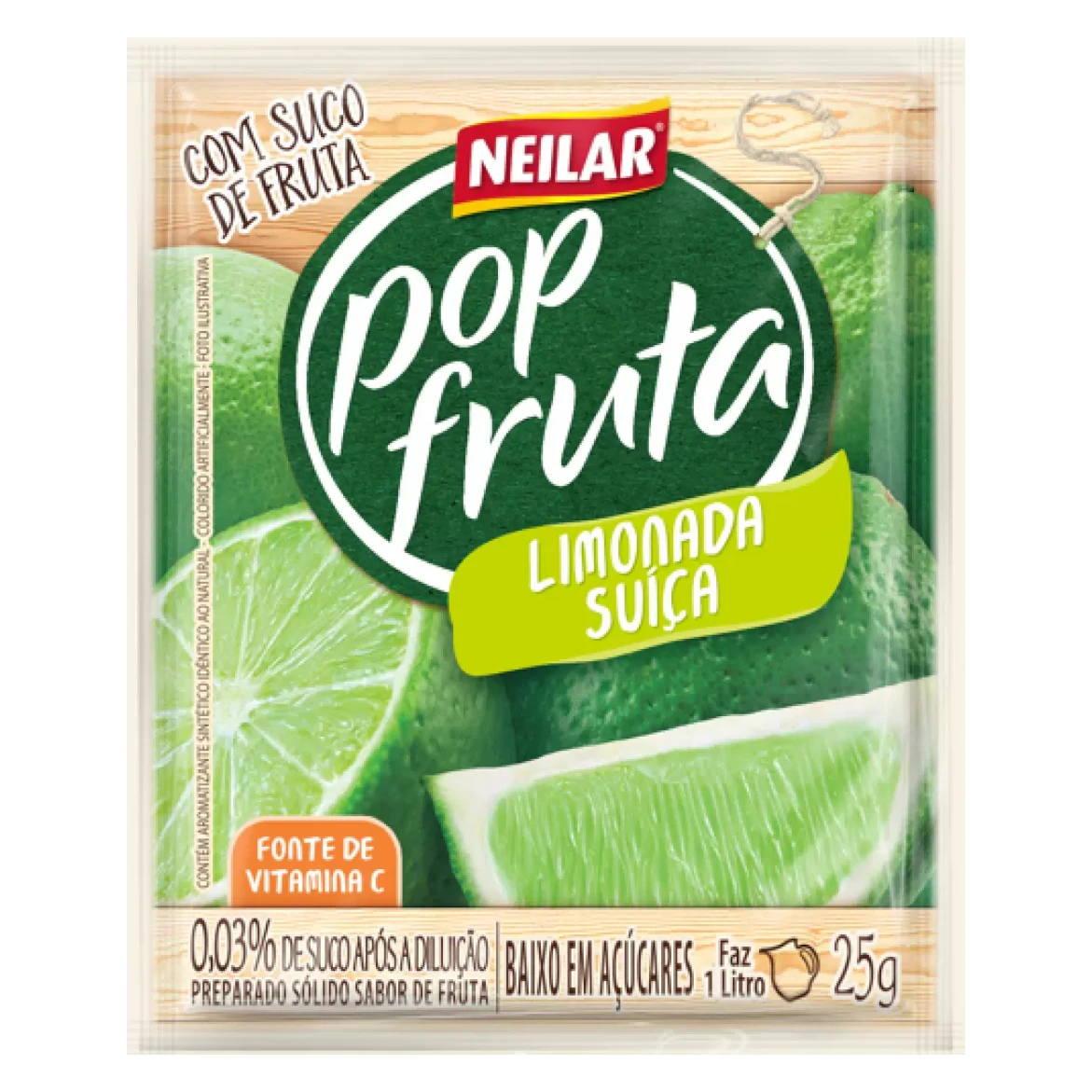 Suco Pop Fruta Limonada Suiça 25G