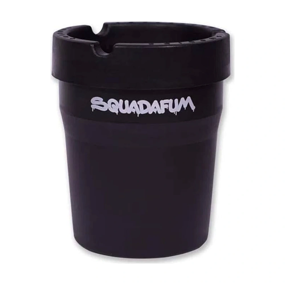 Cinzeiro Automotivo De Plástico Portátil Squadafum Preto