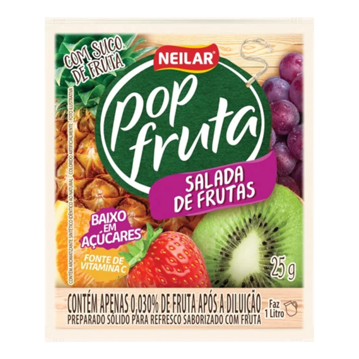 Suco Pop Fruta Salada De Frutas 25G
