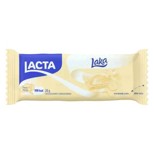 Barra De Chocolate Laka Branco 20G