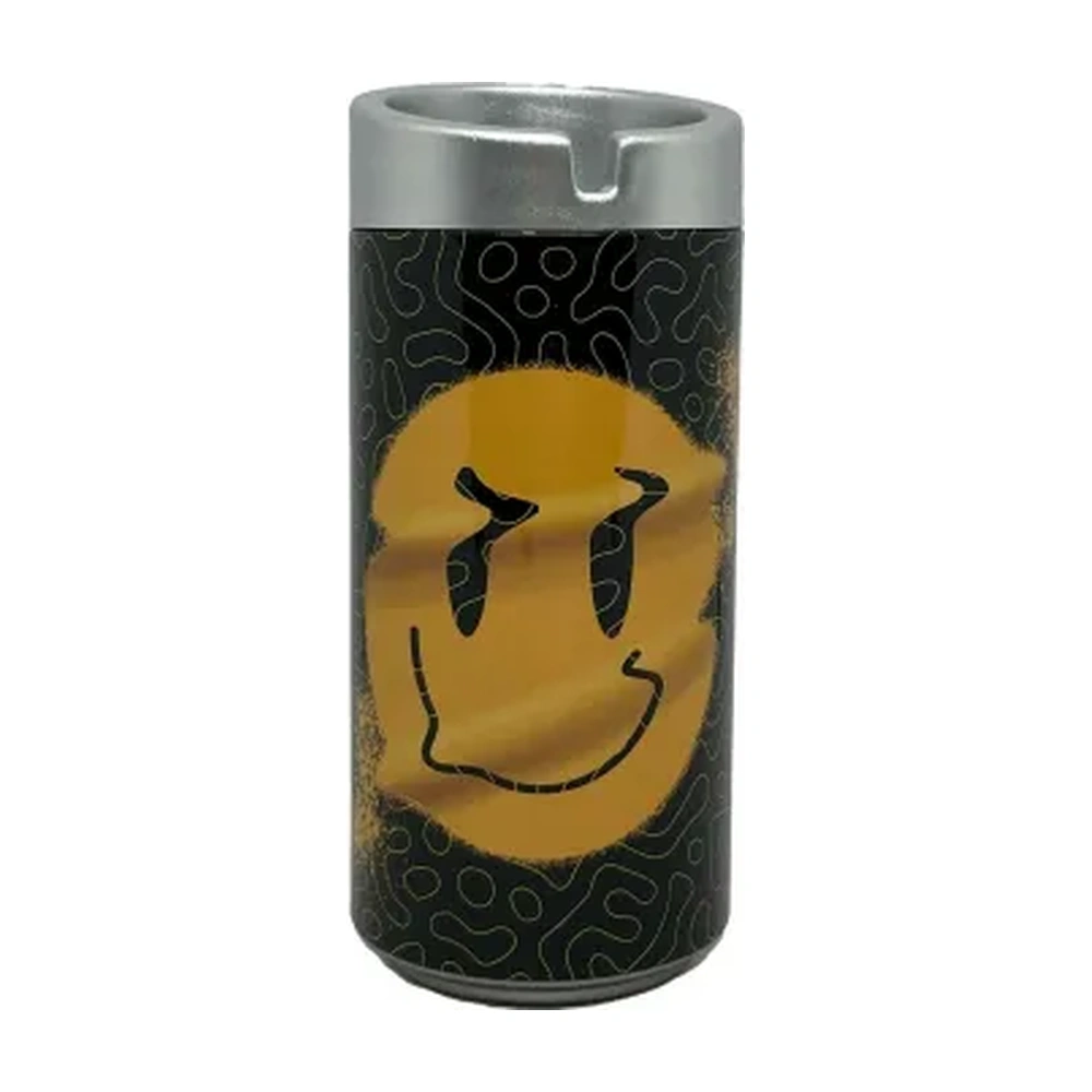 Cinzeiro Para Carro Preto Com Amarelo Emoji