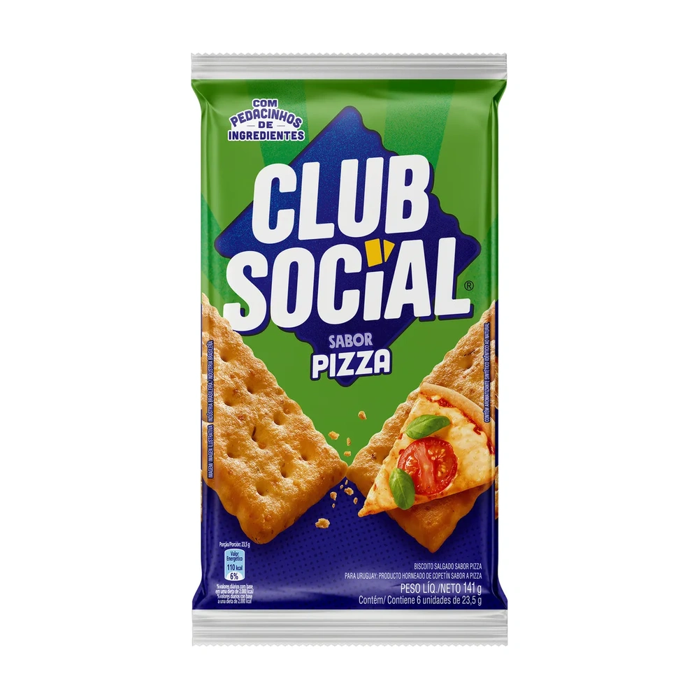 Biscoito Club Social Pizza 141G