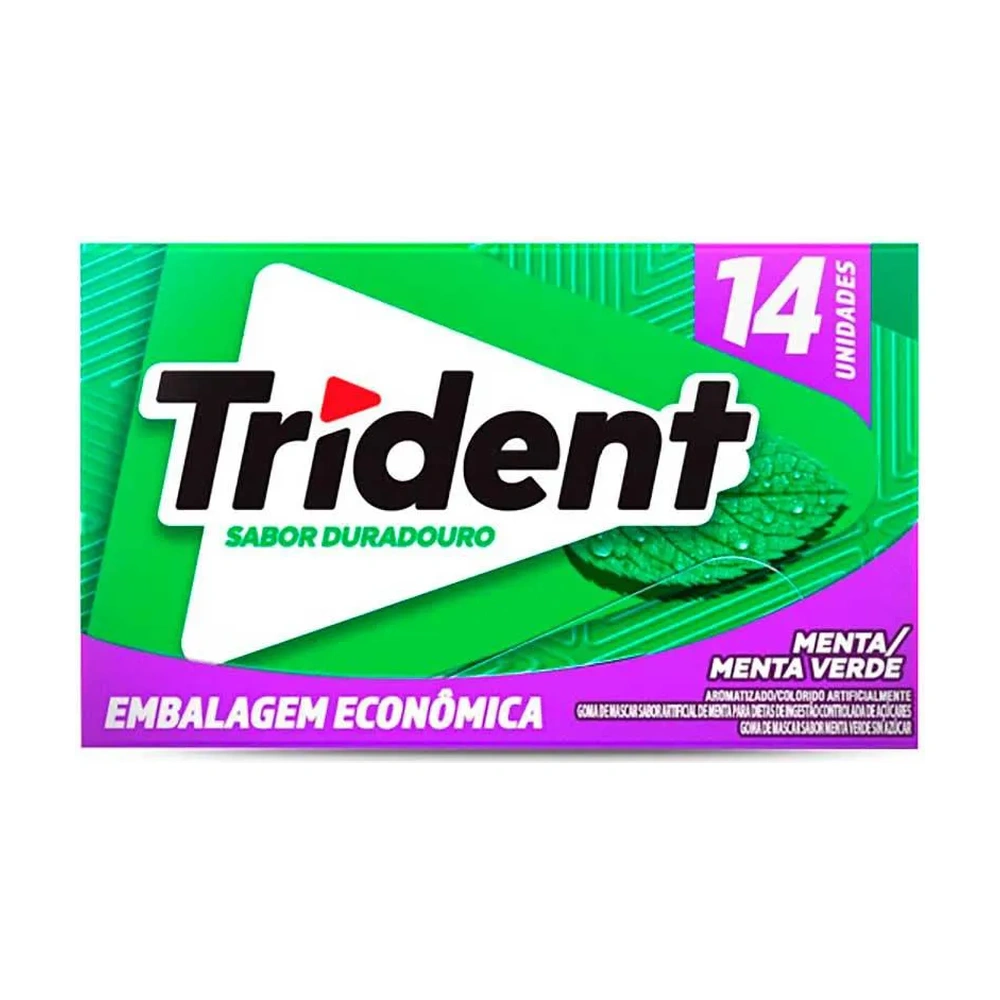 Chiclete Trident Hortelã E Menta