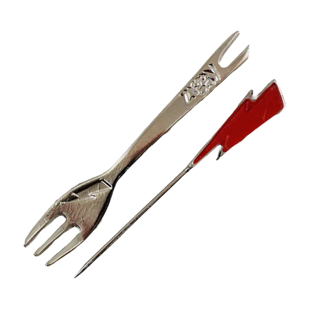 Garfo + Furador Ziggy Cinza