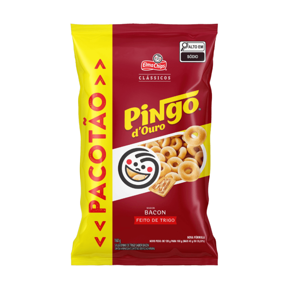 Salgadinho Pingo D'Ouro 160G