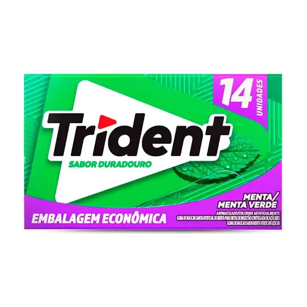 Chiclete Trident Extra Menta Verde