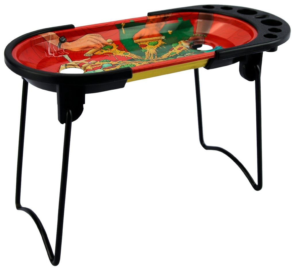 Bandeja Com Pé Abdz Metal Bateu A Larica