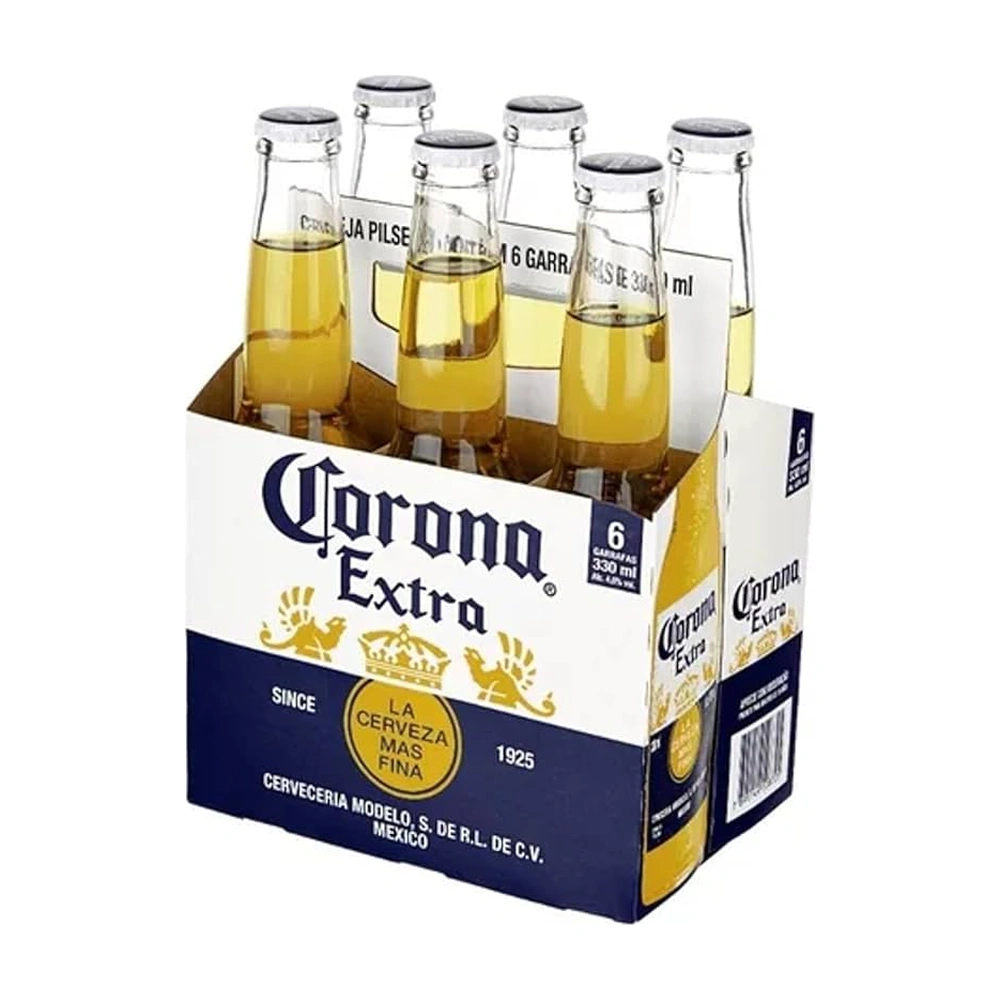 Cerveja Corona 330Ml Caixa Com 6 Unidades