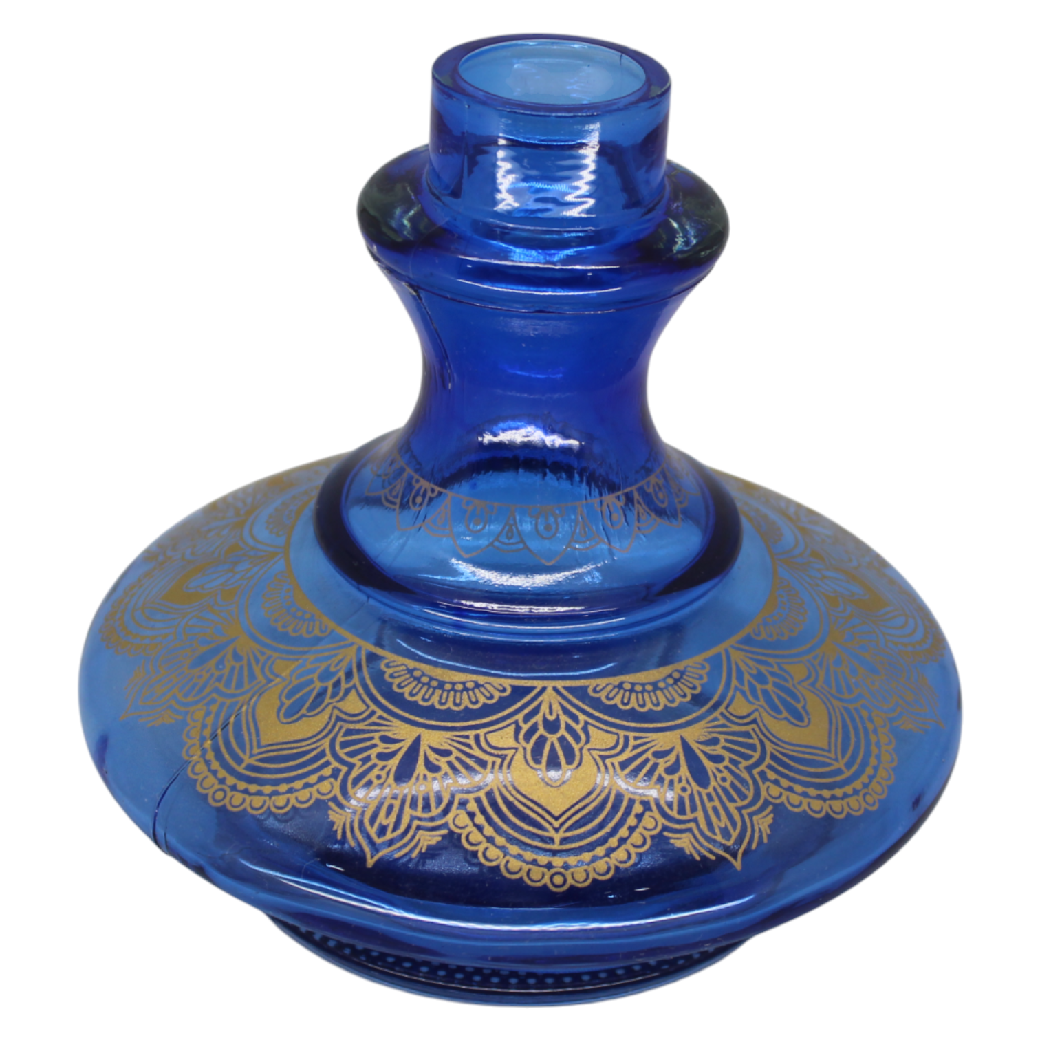 Jarro Marroco Pequeno Azul Escuro Com Dourado
