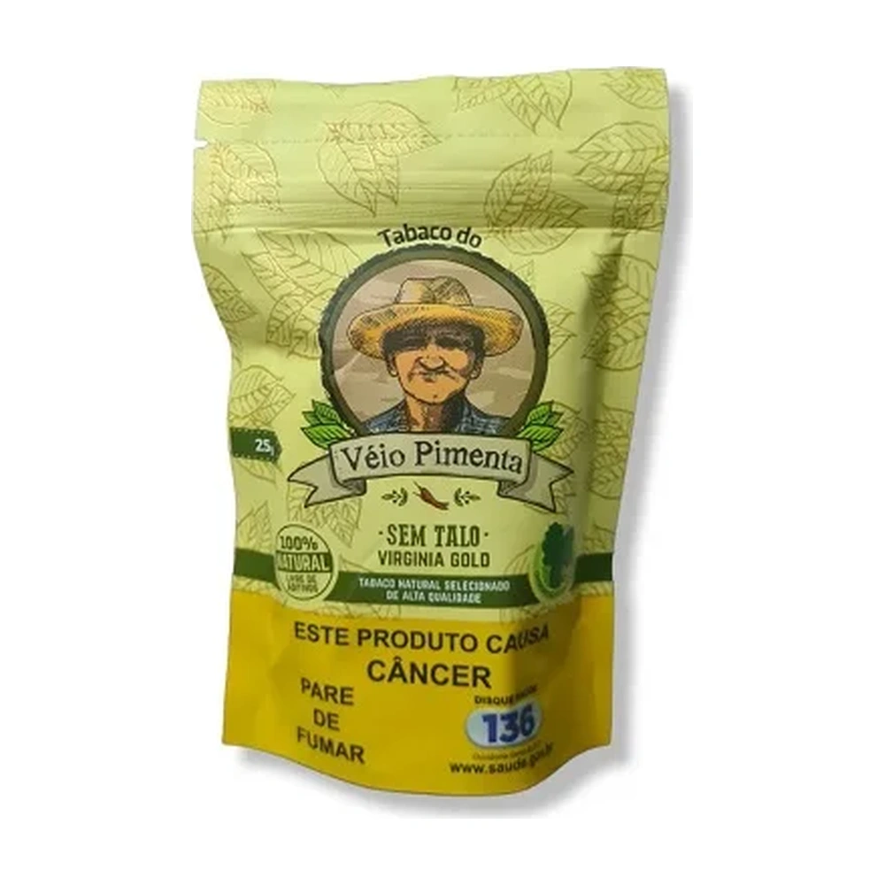 Tabacco Veio Pimenta Sem Talo